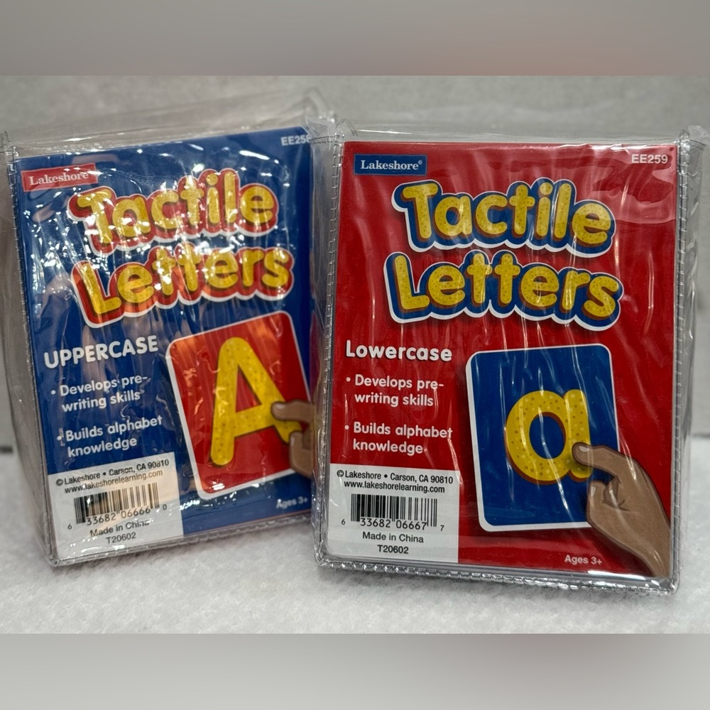 New Lakeshore Tactile Letters set (Uppercase & Lowercase)